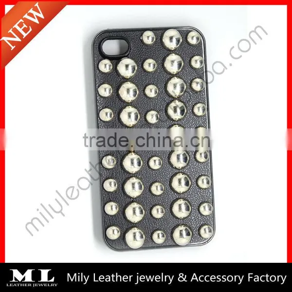 MLPC-0008 Hot Sale Fashion Punk Rivet Leather Phone Case