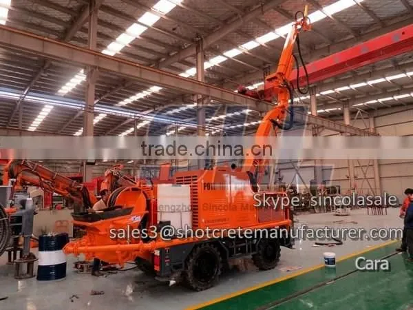High Quantity Robot Arm Concrete Spray Trolley