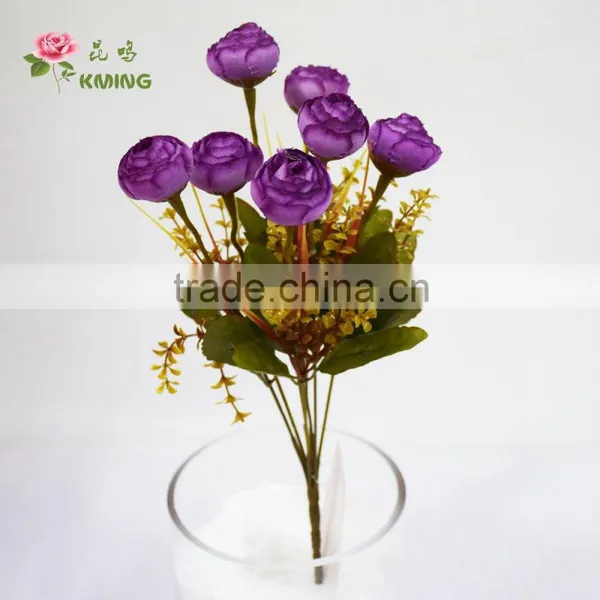New Launched Wholesale Soft Multicolor Mini Decoration Wedding Flower for Wedding Car photo-3