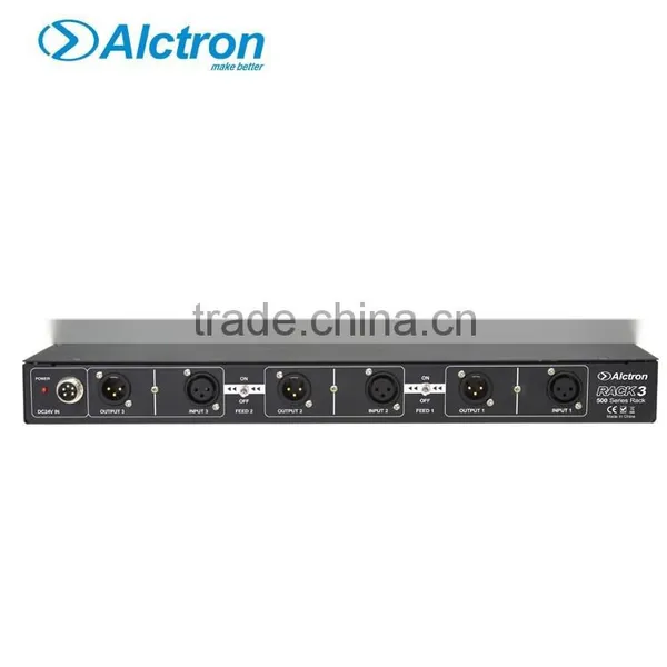 Alctron RACK3 500 Series Rack With External Power Supply, 1U Rackmount Chassis, 3-slot 500 Series Rack photo-3