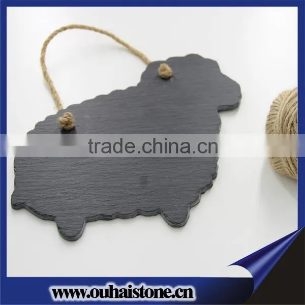 Different Shapes Hanging Slate Blackboard Garden Marker photo-5