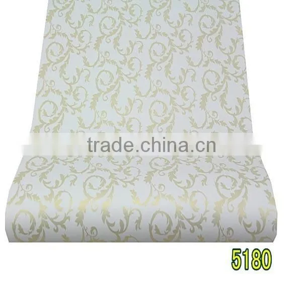 Sample Golden Pattern Adhesive Wallpaper for Living Room Decoration photo-2