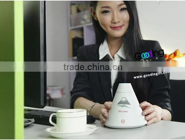 2015 Hot Sale Mini Novelty USB Ultrasonic Volcano Humidifier for Office Home Desktop Use photo-4