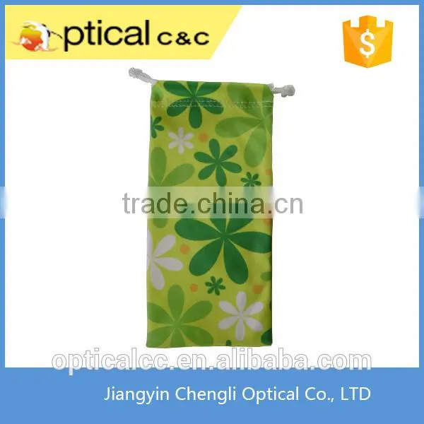 Beauty Custom Silk Screen Printed Microfiber Glasses Bag photo-5