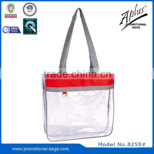 2015 Portable PVC Custom Felt Tote Bag Bags With Metal Buckle