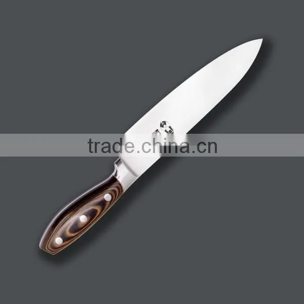 Pakka Wood Handle High Quality With-weight Stainless Steel Chef Knife