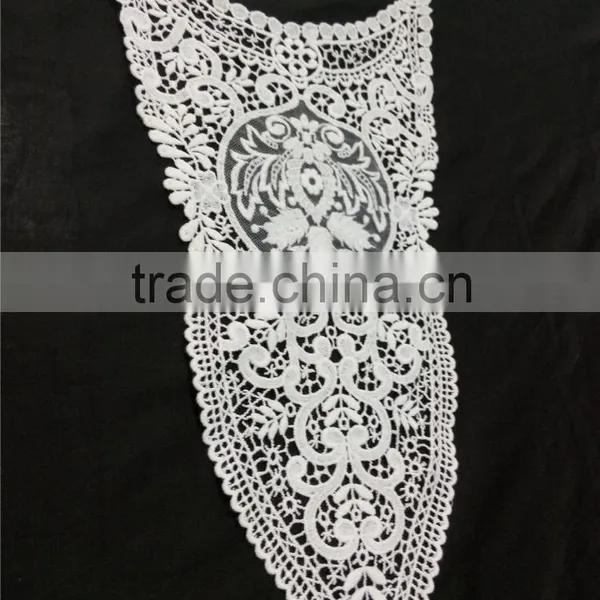 Exquisite Fashion Cotton Embroidiery Lace Water Soluble Collar for Ladies Suit Dress Blouse