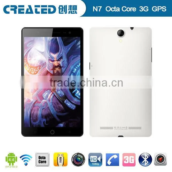 Octa Core 1.7GHz Android 4.4 and 7 Inch IPS 1920*1200 Phone Call Tablet pc With 13mp Camera