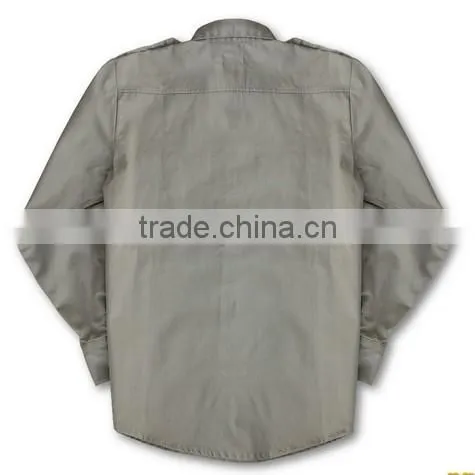 Long Sleeves & Short Sleeves Custom Khaki Shirt photo-4