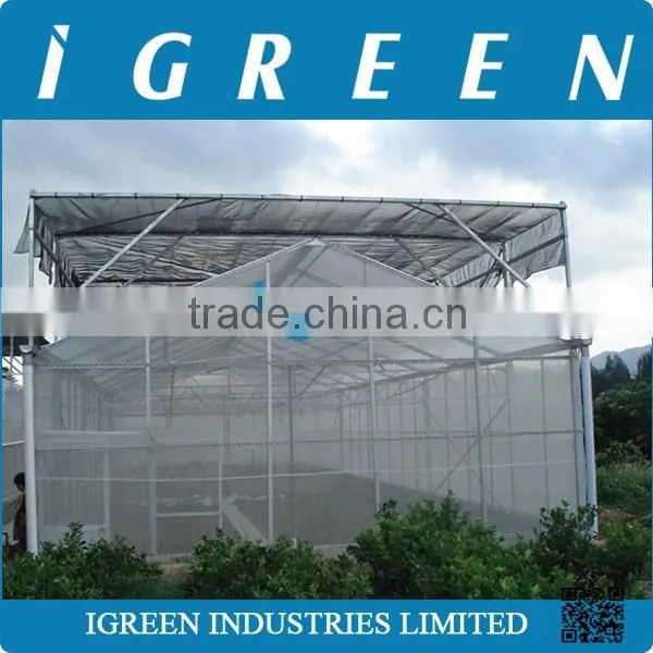 Single Span Polycarbonate Sheet Greenhouse for Orchid