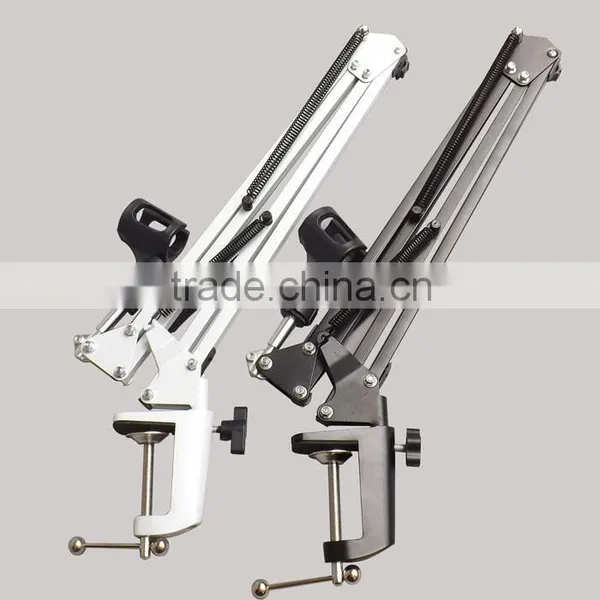 Microphone MIC Suspension boom Scissor Arm Stand holder,Adjustable Metal Microphone Stand,Professional table microphone stand
