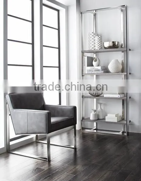 BSL 'Club' Stainless Steel Bookshelf photo-2