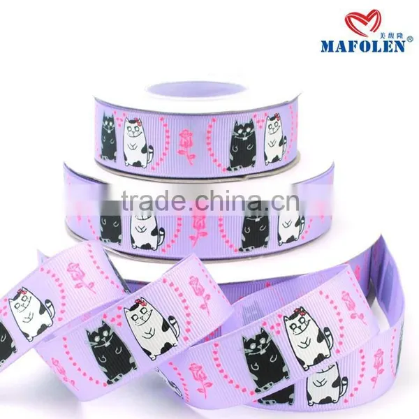 3 Inch Custom Printed Cartoon Character Grosgrain Ribbon for Sale photo-6