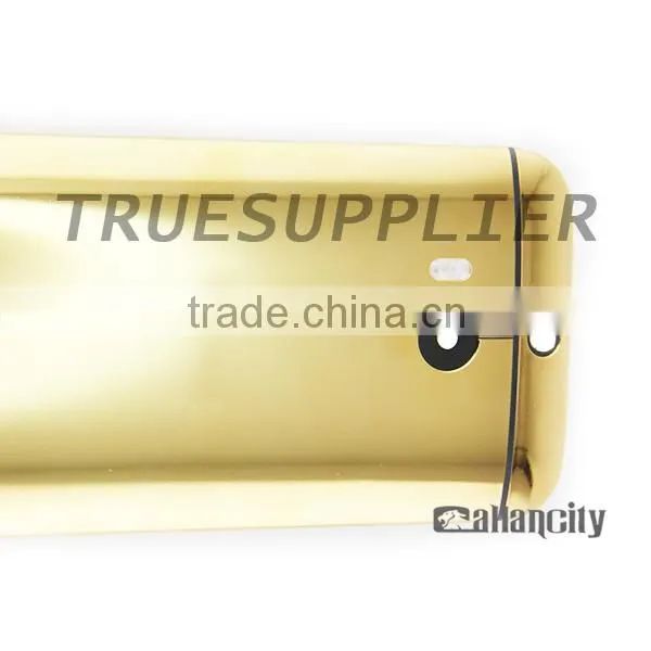 LUXURY For HTC ONE M8 Back Cover Housing Shiny Full Housing 24k Gold Plated photo-3