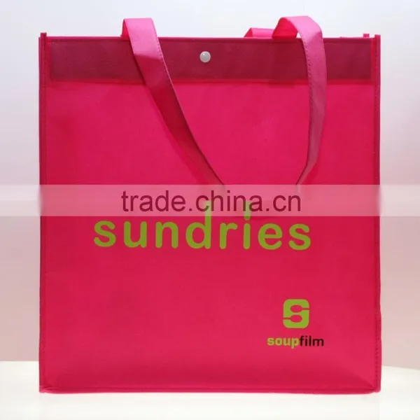 Non-Woven Two-Tone Shopper Tote Bag photo-2