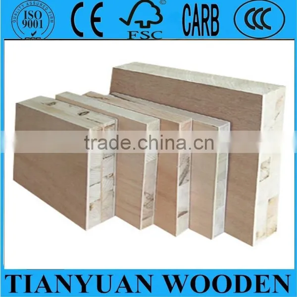 Pine Core/Paulownia Core/Malacca Core 12mm Blockboard photo-3