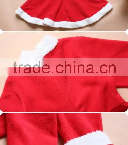 Girls Winter Fall Dresses Very Cute Red Baby Girls Christmas Outfits With Hat photo-3