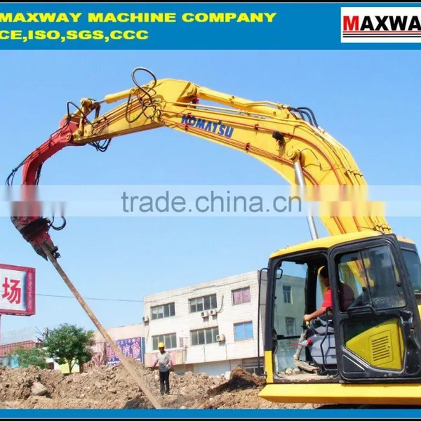 China Cheap ~ Hydraulic Vibratory Small Pile Hammer for Excavator , Model: DZJ250 photo-4