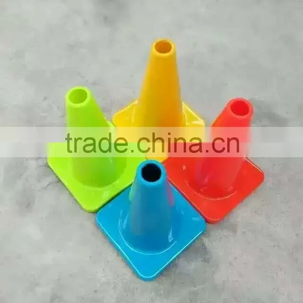 30cm Green/yellow/blue/pink Colored Reflective Road Safety Small Plastic Mini Pvc Traffic Cone photo-2