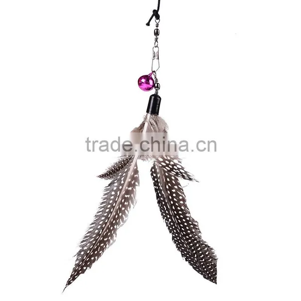 Cheap Small MOQ Fancy Cat Products Feather Cat Toy & Cat Teaser Stick Toy photo-4