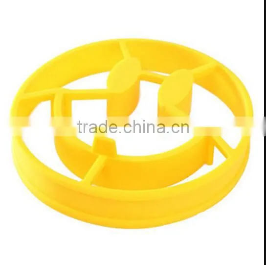 Silicone Smile Face Pancake Egg Fried Ring Mould / Silicone Fried Egg Mould / Egg Tray Mould photo-4