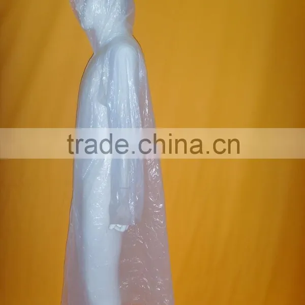 2016 New PE Disposable One Time Raincoats Poncho Rainwear Fashional photo-5