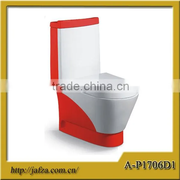 1706D4 Sanitary Ware Fashional Washdown Toilet Water Closet Color Toilet photo-2