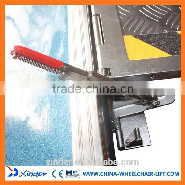 350KG Loading Electric Aluminum Electric Wheelchair Ramp for Bus for Wheelchair photo-4