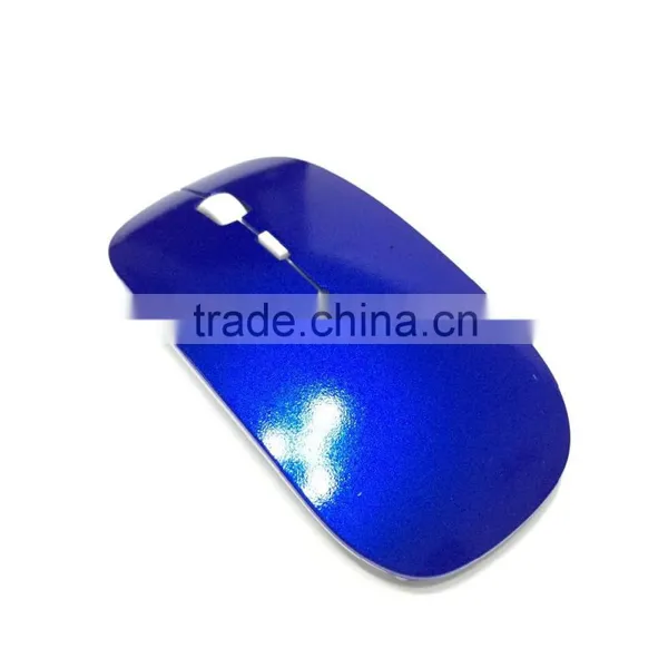 Cheap Price Black Customized Logo Printing Mini Flat Wireless Mouse photo-6