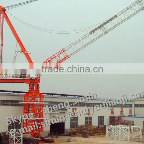 Shandong HYCM Tower Crane Manufacture D160 5030 LUFFING JIB 12 t TOWER CRANE PRICE