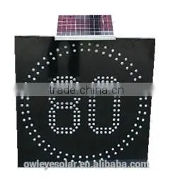 Solar Traffic Speed Signs/illuminated Traffic Arrow Signs/solar Traffic Warning Pedestrian Sign photo-3