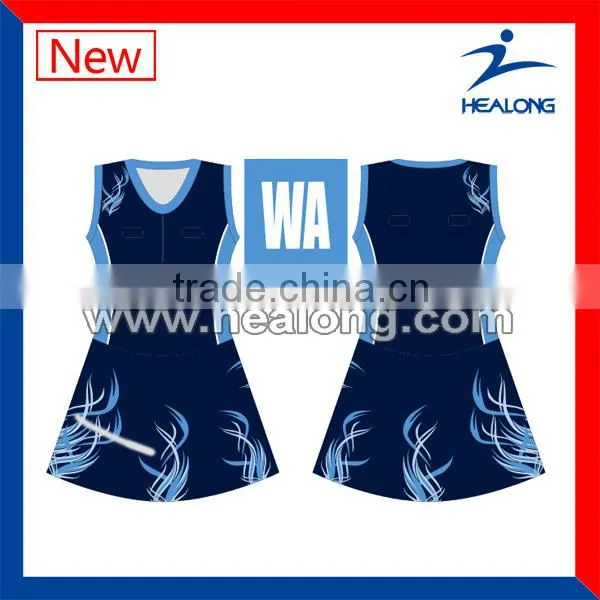 Latest Dress Custom Design Netball Dresses photo-5
