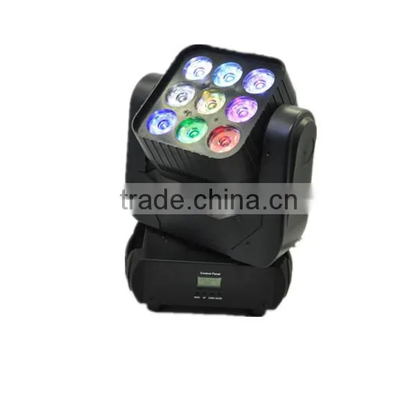 9*12W RGBW Matrix Led Beam Moving Head Light photo-5