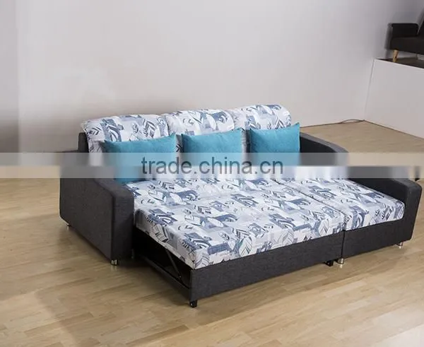 Multifunctional Fabric Corner Sofa Bed With Storage for Wholesales photo-6