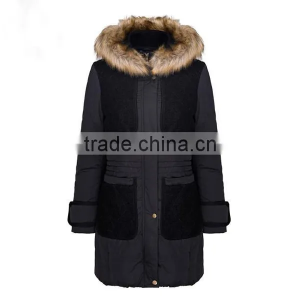 Faux Fur-Collar Lined Parka