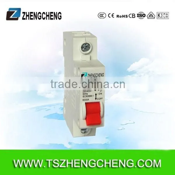 1P 6KA MCB miniature circuit breaker MCB switch