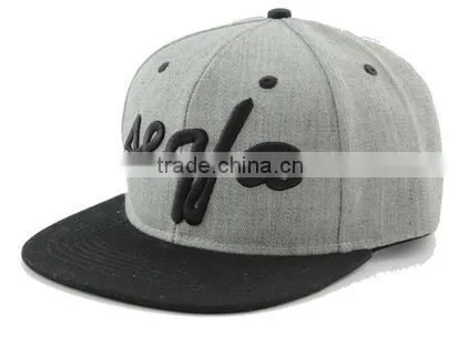 Cotton 6 Panel Baseball Cap Black Printed Logo Flat Two Tone Snapback Caps photo-5