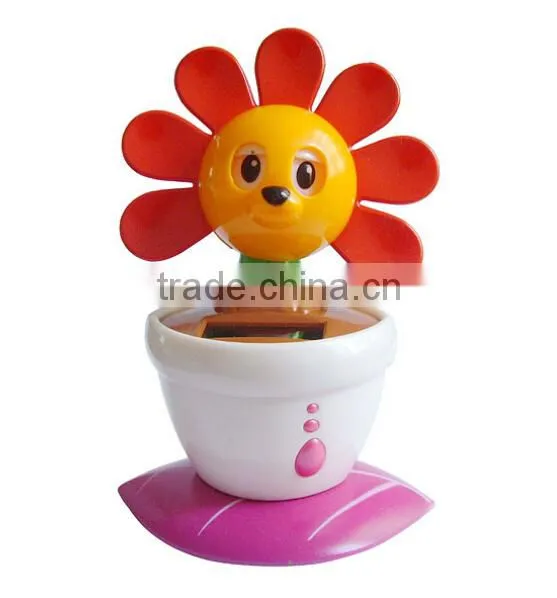 Hot Sale Cute Cartoon Type Plastic Promotion Gift Solar Dancing Flower photo-3