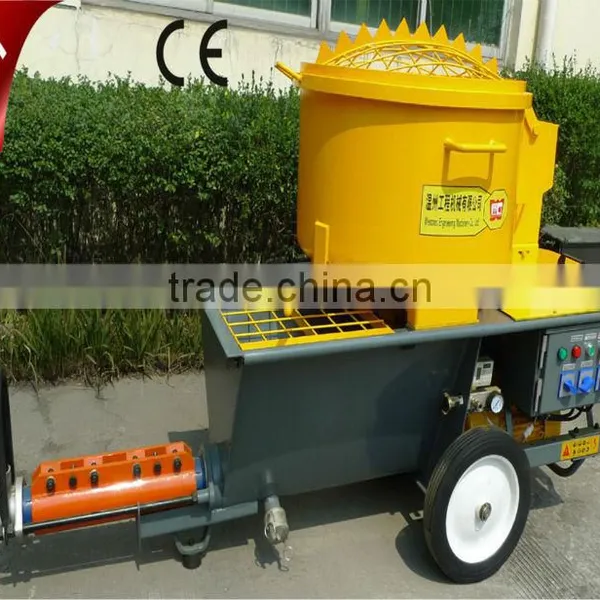 Germany Air Compressor and Motor Mortar Cement Plastering Machine photo-3