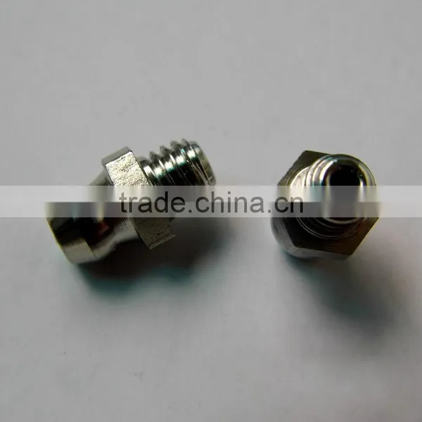 Clear Zinc Good Quality Steel Grease Nipple 1/4"-28UNF Straight photo-2