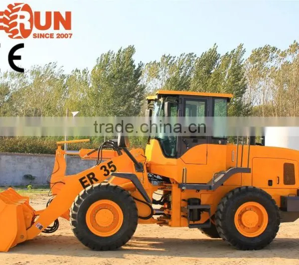Everun 3 Ton Small Front End Wheel Loader With Adjustable Snow Blade photo-3