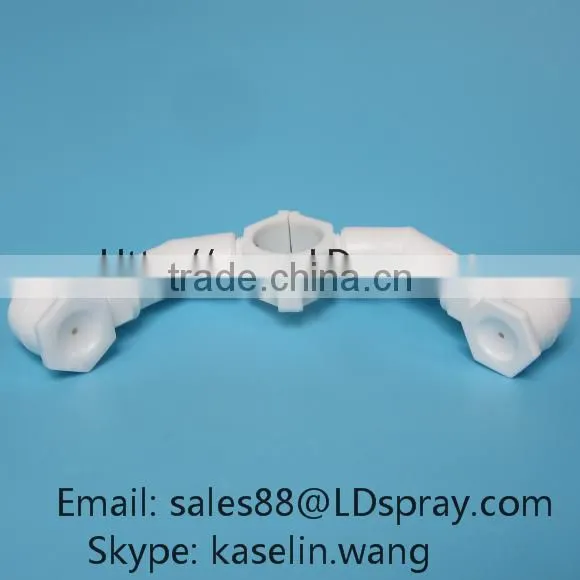 Cleaning Line Equipment Double Head Plastic Spray Nozzle photo-3