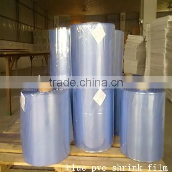 High Quality Clear Transparent Plastic Wrap Blue Pvc Shrink Film photo-3