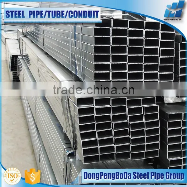 40*50*3.5mm Hot Dip Galvanized Carbon Square GI Pipe for Greenhouse Stents photo-2
