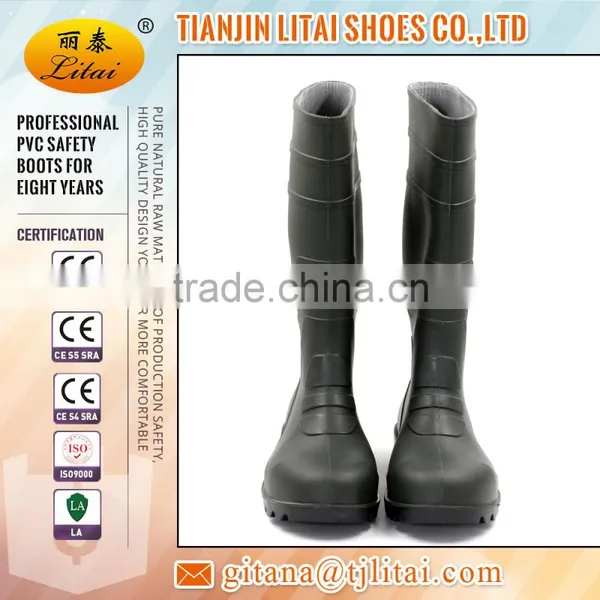 Polyester Lining Foodstuff /Chemical Filed/Agriculture/PVC Work Boots, Light and Cheap Price photo-6