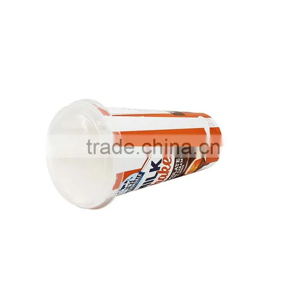 IML 14oz/400ml Plastic Disposable Red and White Color Large Coffee Mugs,Thin Wall Take Away Food Grade Coffe Cup photo-3