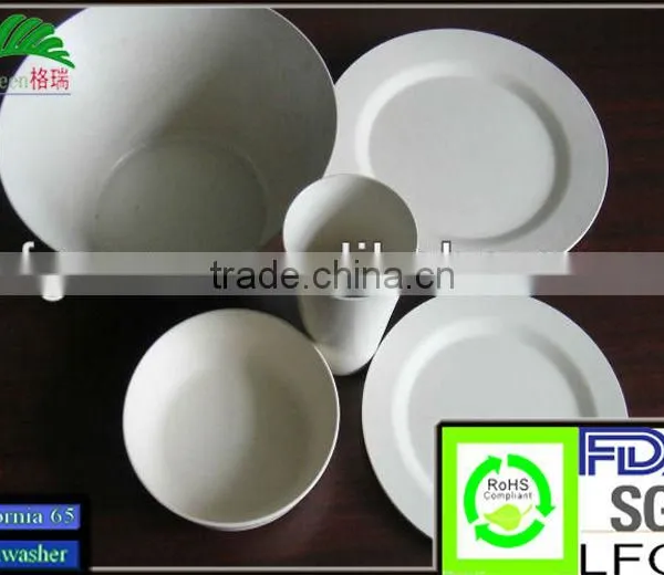 The High Quality Natural Biodegradable Bamboo Fiber Tableware photo-3