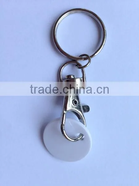 Promotional Plastic Trolley Coin Keychain/Shopping Cart Coin Key Holder photo-2
