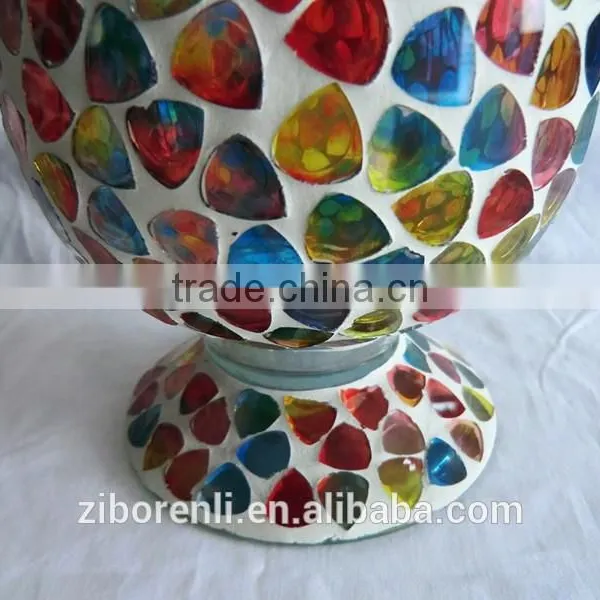 Wedding Favors Shapes Colored Mosaic Murano Art Glass Vase photo-3