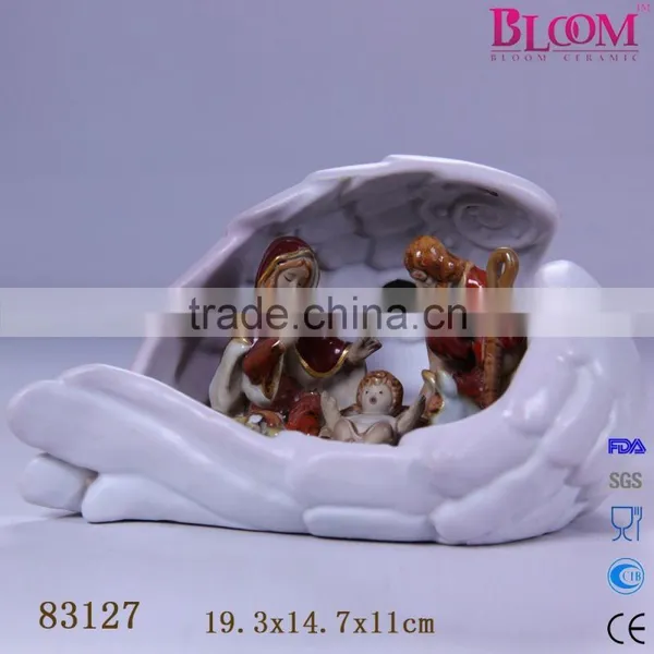 Decoration Porcelain Nativity Scene